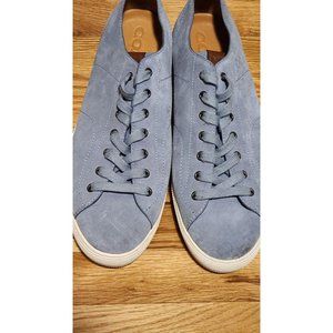 Men's Coach low top suede sneakers sky blue